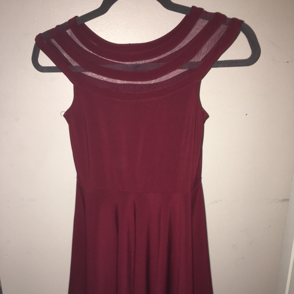 Burgundy Un Deux Trois Skater Dress